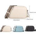 Sendefn Leather Crossbody Bag for Women,Ladies Wide Strap Shoulder Bag Small Purses and Handbags