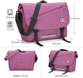 OIWAS Messenger Bag for Woman 15.6 inch School Work Trave Purple